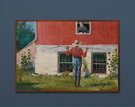 Tranh canvas In the Garden (1874) by Winslow Homer