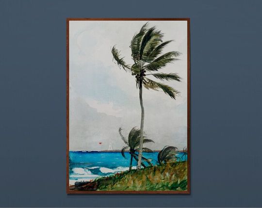 Tranh canvas Palm Tree, Nassau (1898) by Winslow Homer