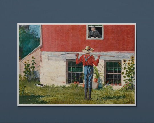 Tranh canvas In the Garden (1874) by Winslow Homer