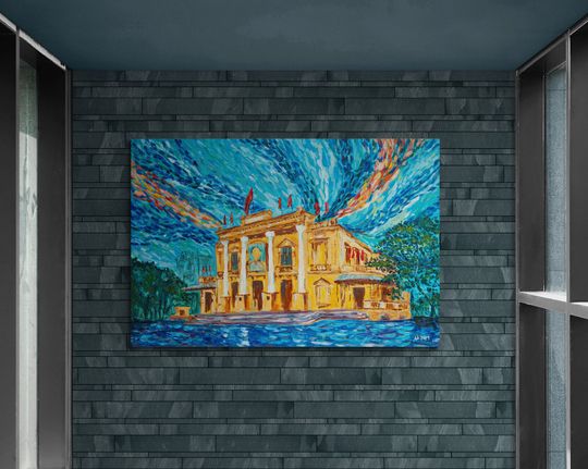 Tranh sơn dầu Nhà hát Hải Phòng
