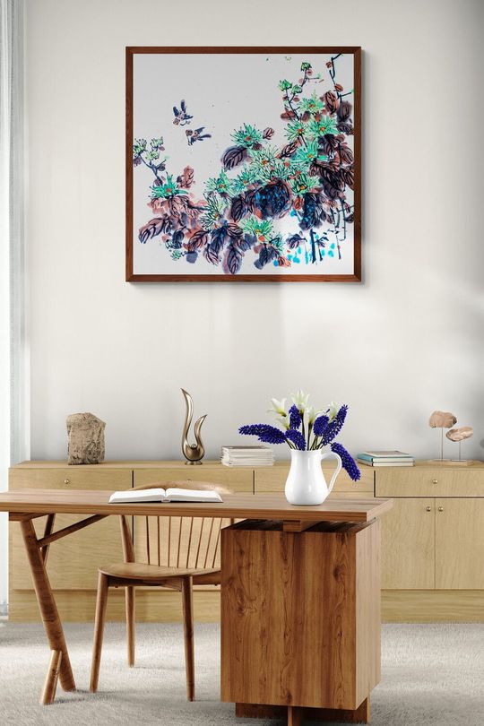 Tranh canvas thiên nhiên hoa đơn sắc