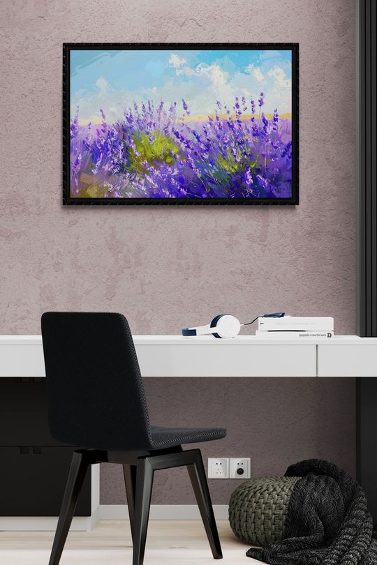 Tranh Cánh Đồng Hoa Oải Hương