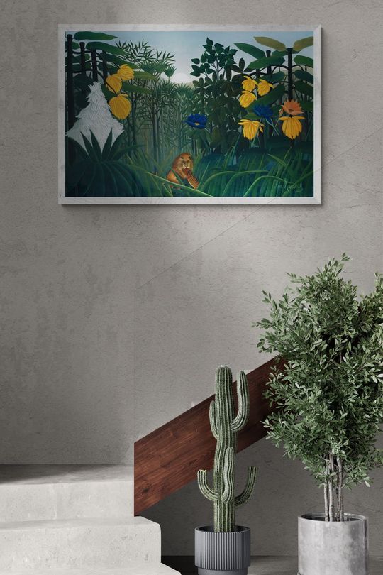 Tranh Canvas Thiên Nhiên Bữa Ăn Của Sư Tử