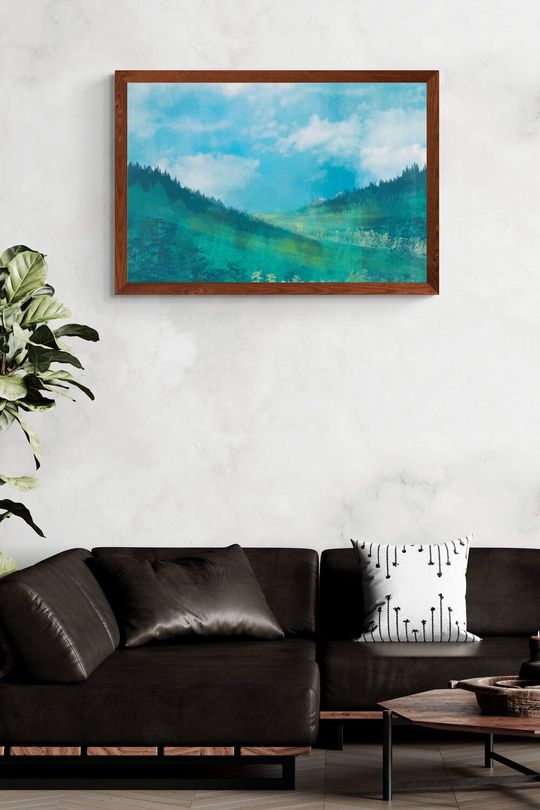 Tranh canvas thiên nhiên rừng trên núi