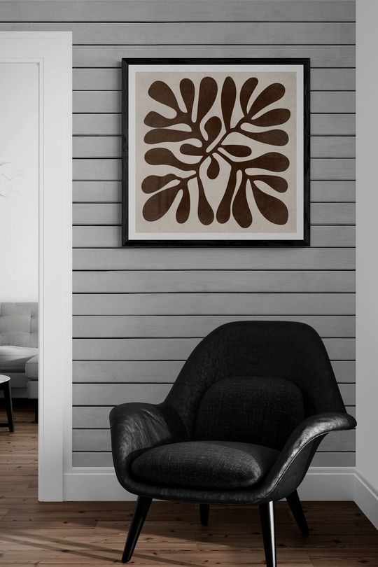 Tranh Canvas Trừu Tượng Lá Bí Ẩn