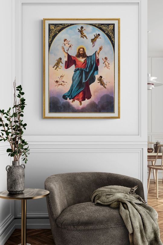 Tranh canvas Tôn giáo Đấng Christ uy nghi