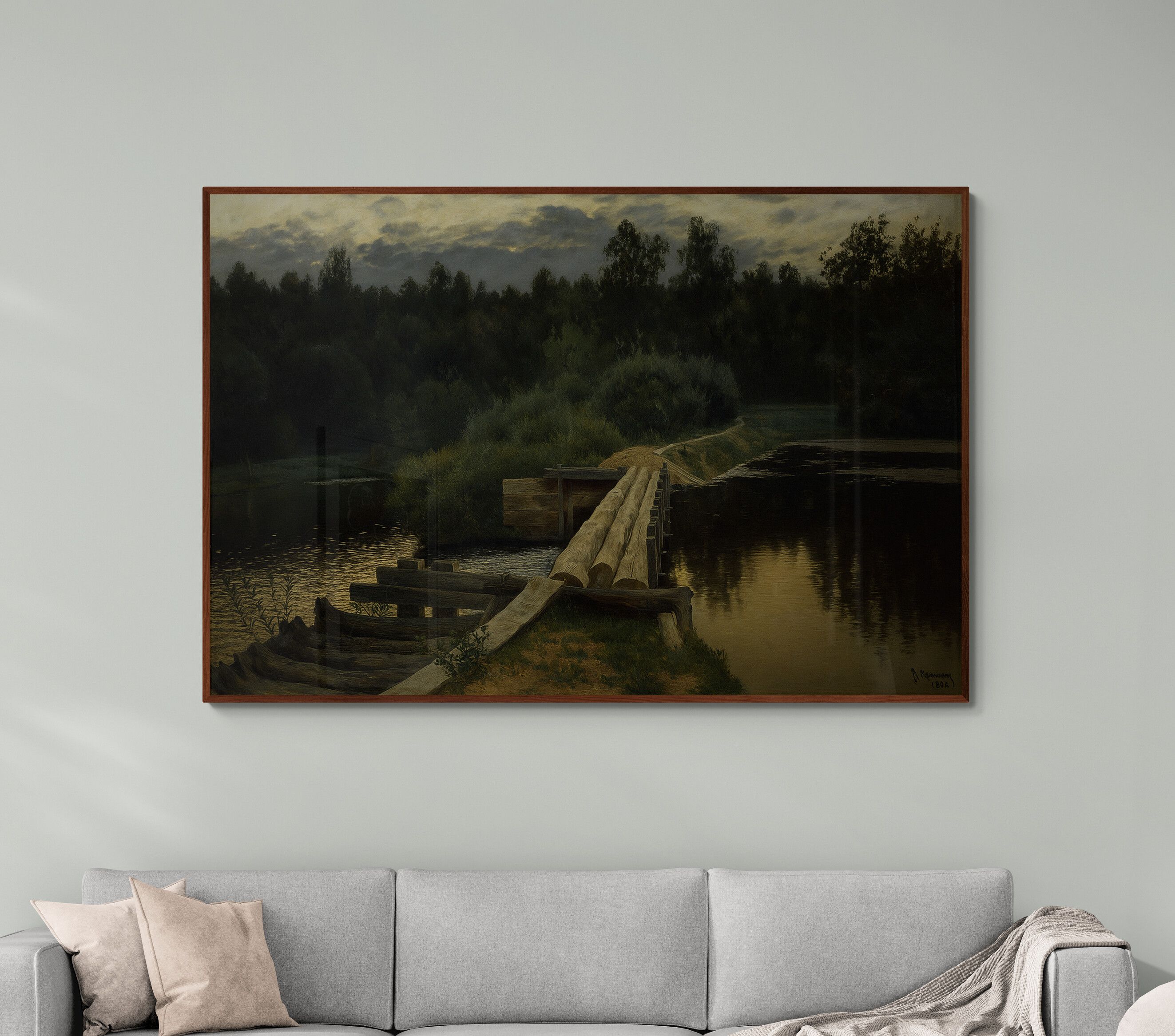 Tranh canvas phong cảnh By the whirlpool by Isaac Levitan
