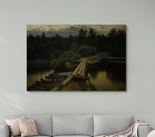 Tranh canvas phong cảnh By the whirlpool by Isaac Levitan