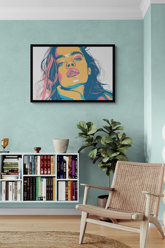 Tranh canvas thiếu nữ gợi cảm