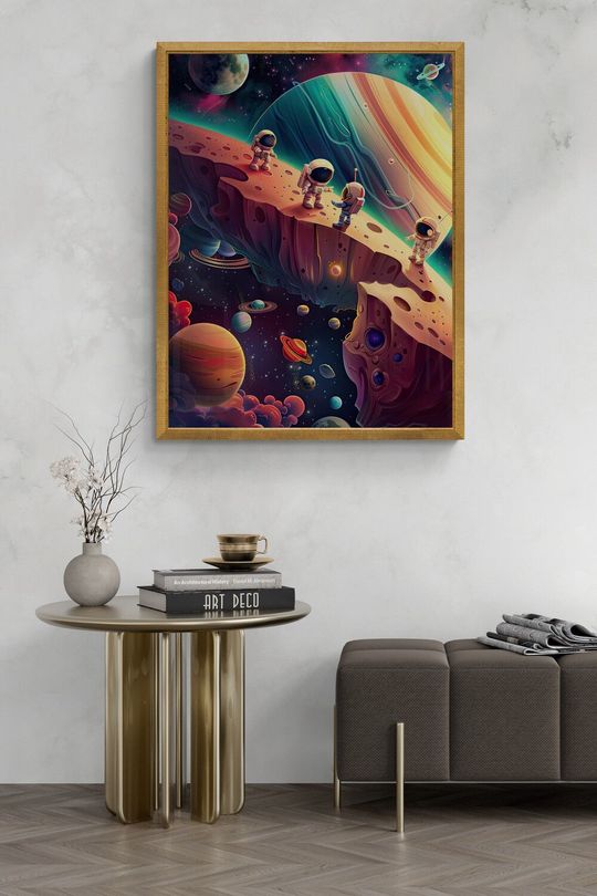 Tranh canvas vũ trụ hành trình