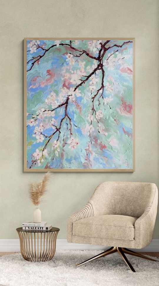 Tranh canvas Cành đào