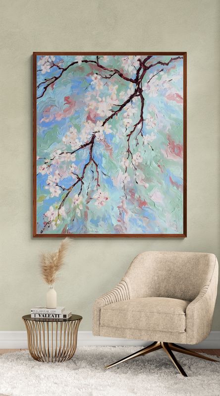 Tranh canvas Cành đào