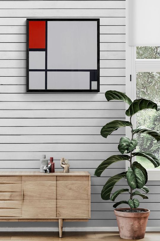Tranh Canvas Trừu Tượng Tổng Hợp Ô Màu Sắc 18