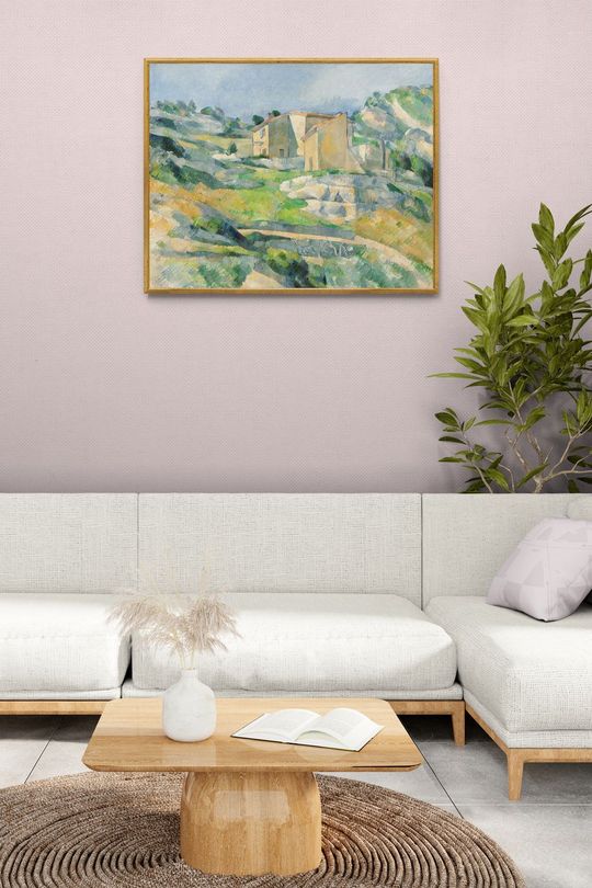Tranh canvas phong cảnh Ngôi nhà trên núi