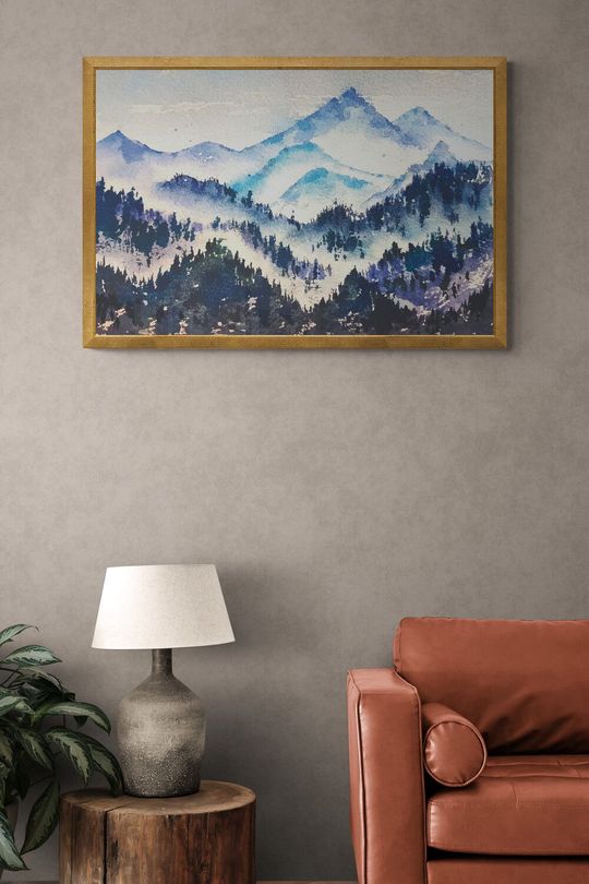 Tranh canvas phong cảnh núi rừng 4