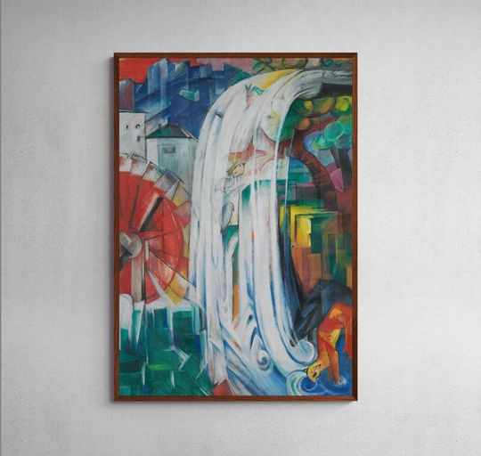 Tranh canvas The Bewitched Mill by Franz Marc