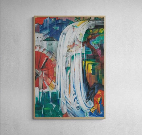 Tranh canvas The Bewitched Mill by Franz Marc