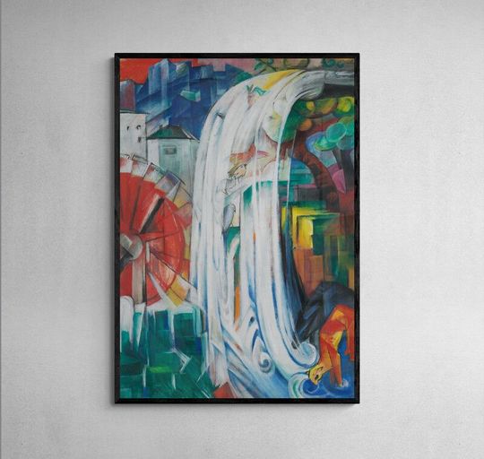 Tranh canvas The Bewitched Mill by Franz Marc