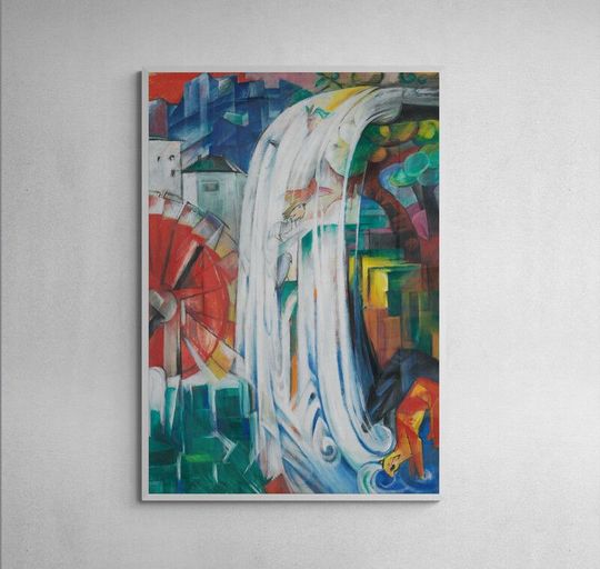 Tranh canvas The Bewitched Mill by Franz Marc