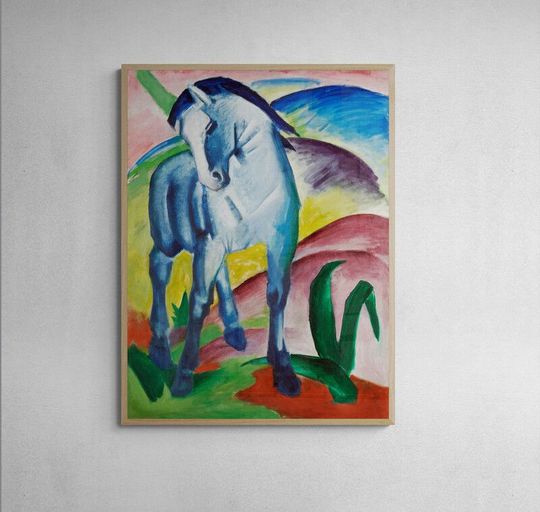 Tranh canvas Blue Horse I by Franz Marc's (1911)
