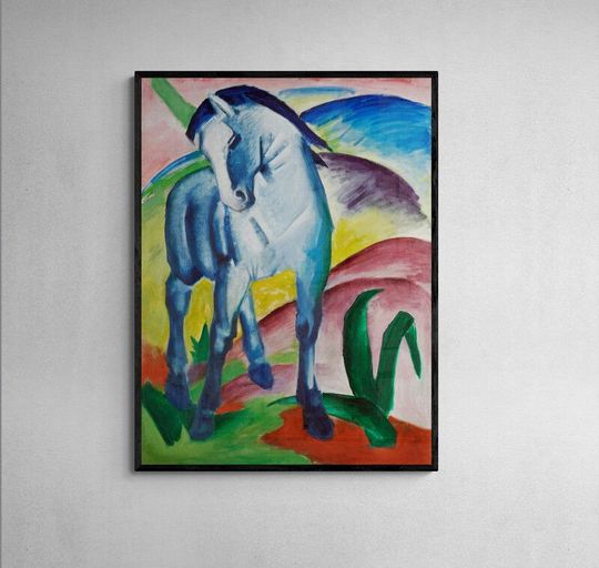 Tranh canvas Blue Horse I by Franz Marc's (1911)