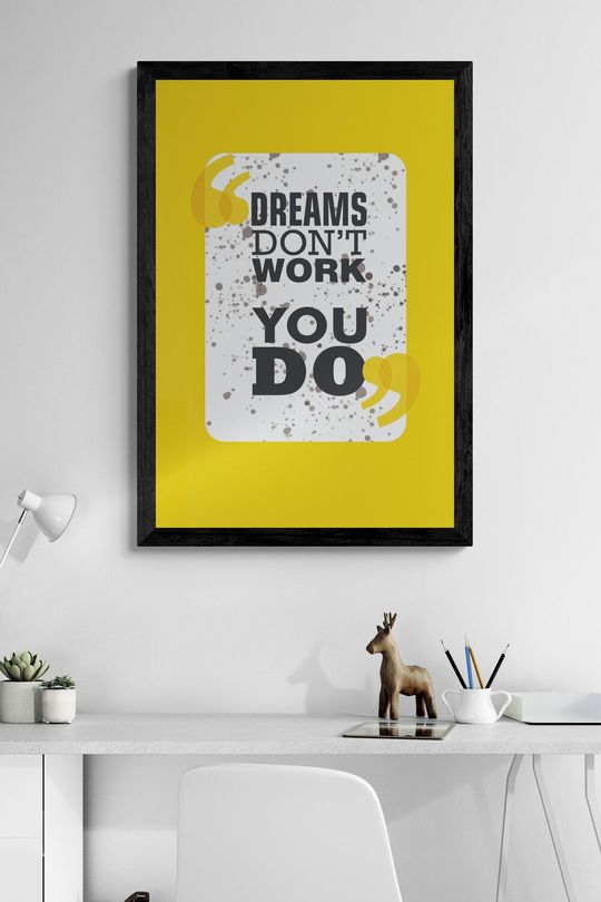Tranh canvas động lực Hiện thực hóa giấc mơ