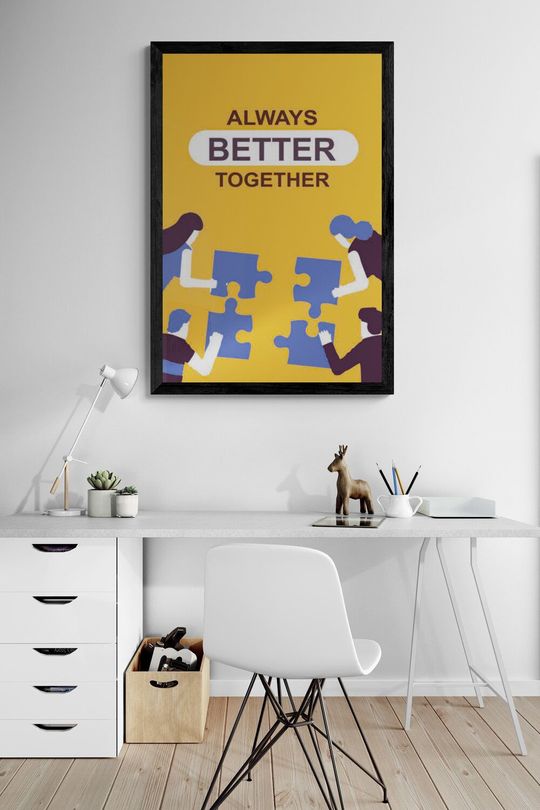 Tranh canvas động lực Always better together
