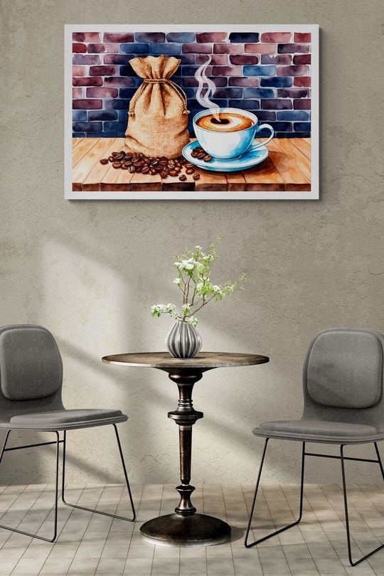 Tranh canvas trang trí quán cafe vị ban mê 2