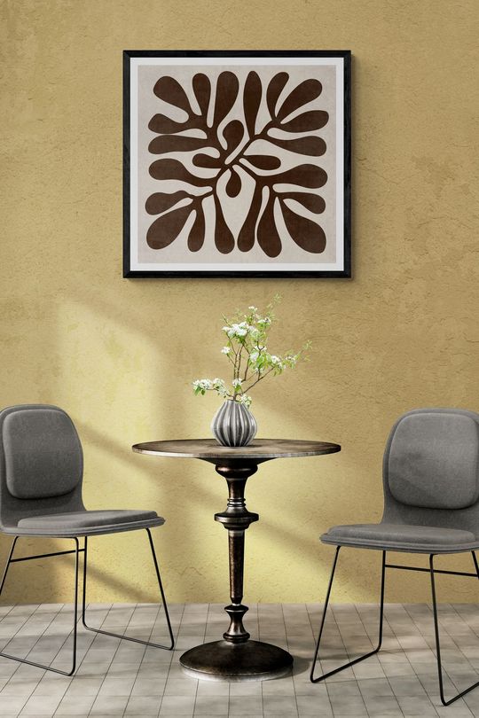 Tranh Canvas Trừu Tượng Lá Bí Ẩn