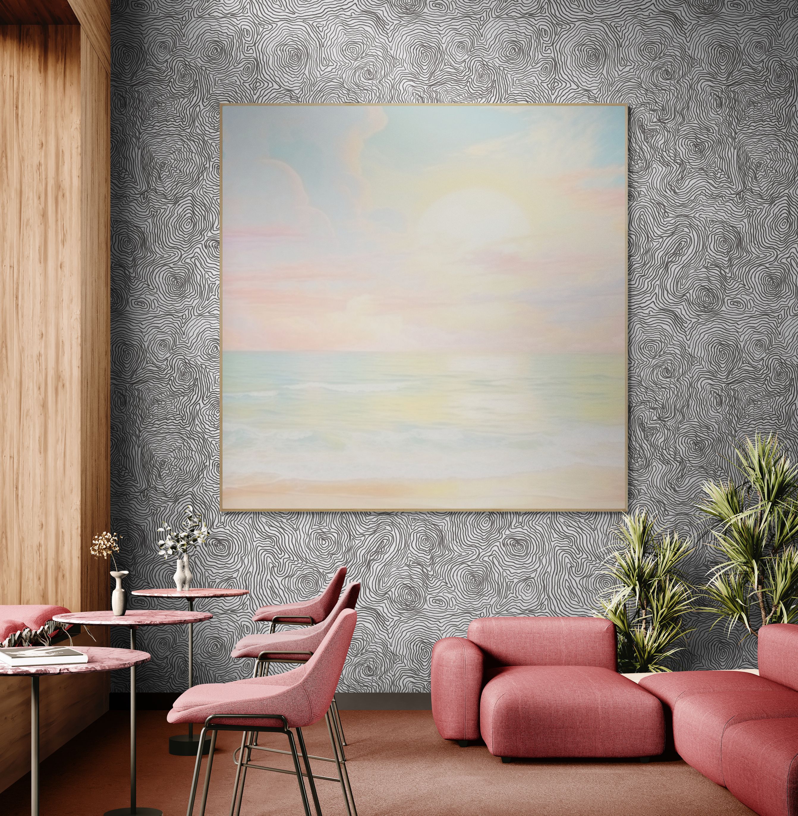 Tranh canvas phong cảnh Sắc Trời Ngày Mới