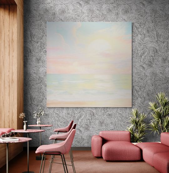 Tranh canvas phong cảnh Sắc Trời Ngày Mới