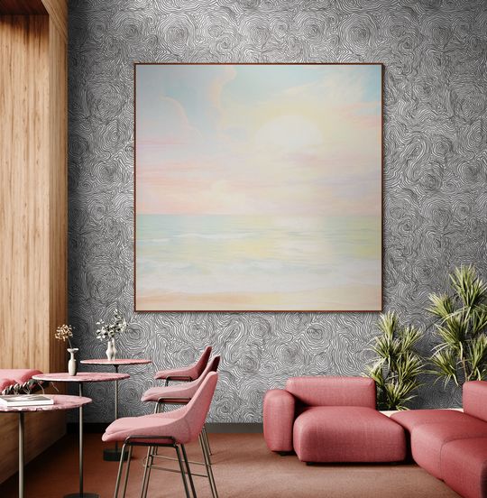 Tranh canvas phong cảnh Sắc Trời Ngày Mới