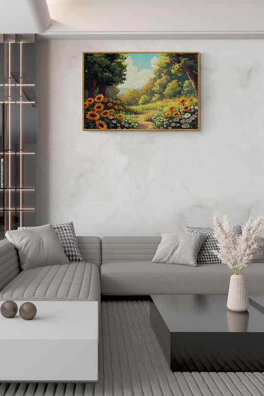Tranh canvas thiên nhiên tươi xanh