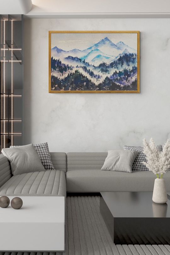 Tranh canvas phong cảnh núi rừng 4