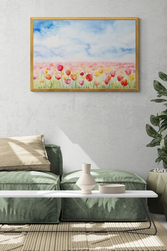 Tranh canvas hoa tulip 3