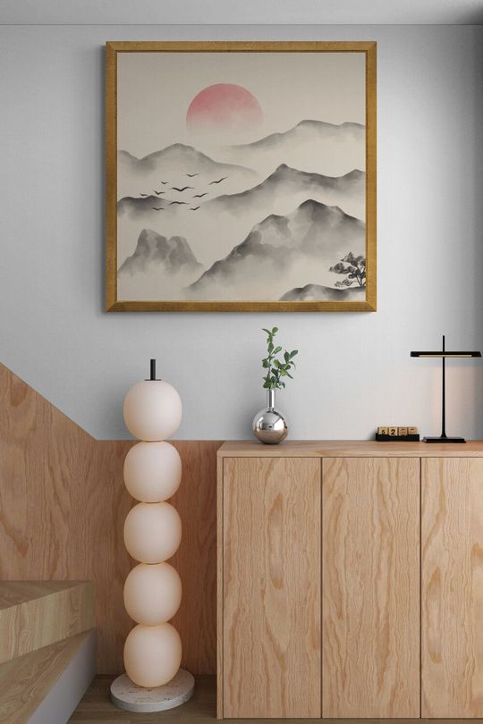 Tranh canvas phong cảnh núi rừng 2