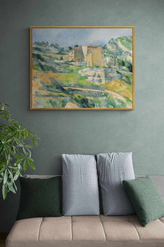 Tranh canvas phong cảnh Ngôi nhà trên núi
