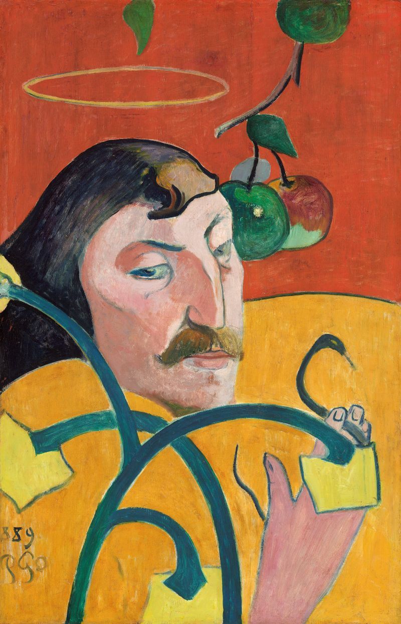 Tranh canvas Self-Portrait (1889) by Paul Gauguin
