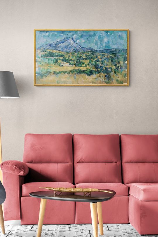 Tranh canvas phong cảnh sau ngọn núi