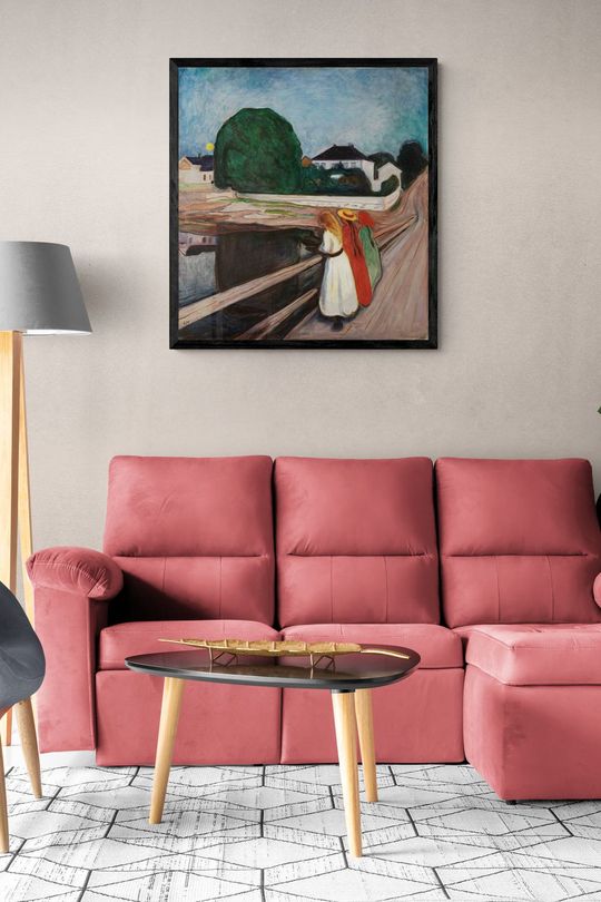 Tranh Canvas Ấn tượng Các Cô Gái Trên Cầu