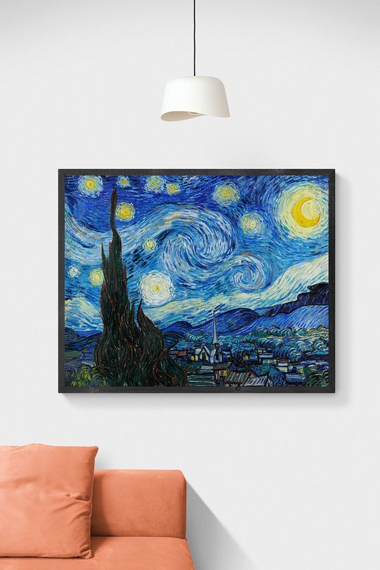 Tranh Canvas Danh Họa The Starry Night