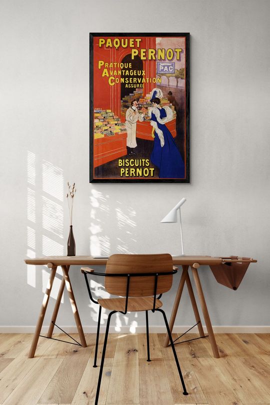 Tranh Canvas Poster Quảng Cáo Bánh Quy Pernot