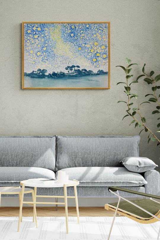 Tranh canvas phong cảnh bầu trời sao