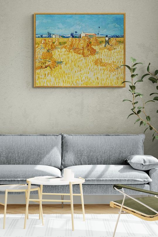 Tranh Canvas Phong Cảnh Ernte in der Provence