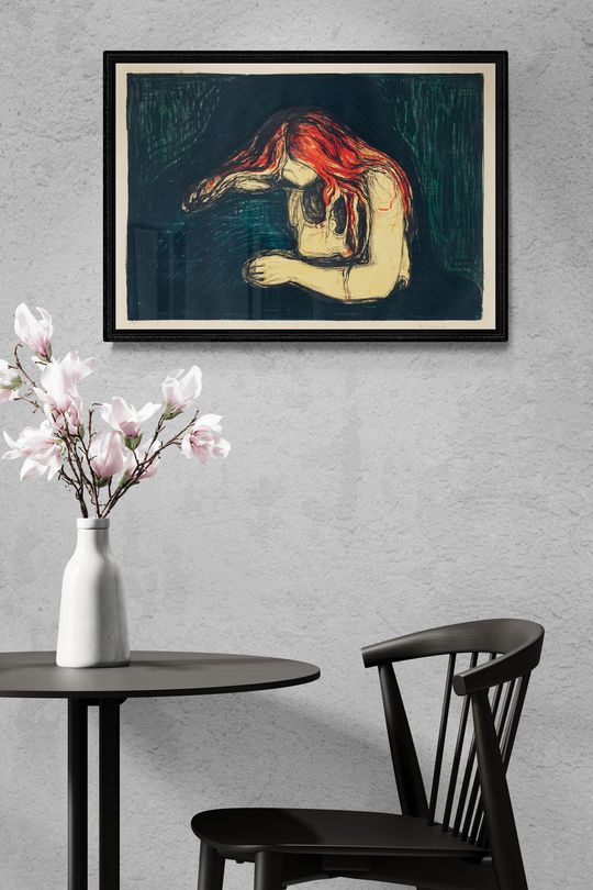Tranh canvas trừu tượng tình yêu và nỗi đau