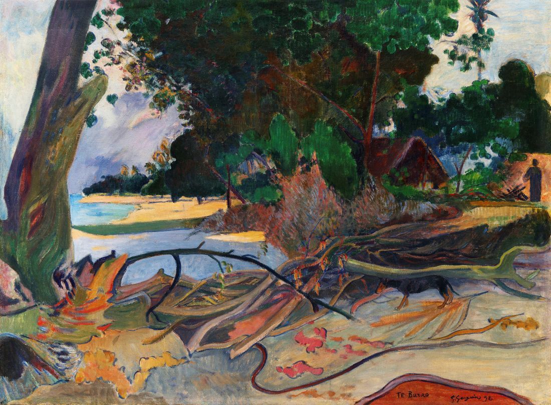 Tranh canvas The Hibiscus Tree (Te burao) (1892) by Paul Gauguin