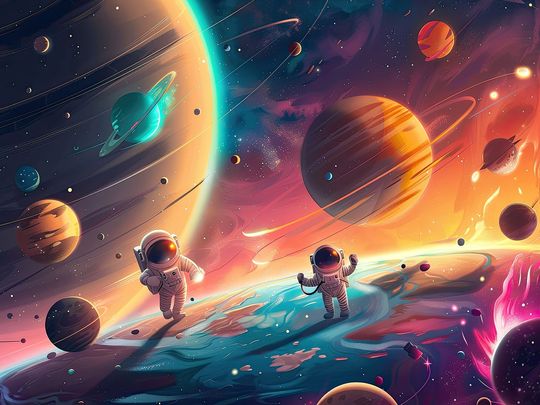 Tranh canvas vũ trụ vô tận