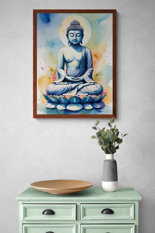 Tranh Canvas Tôn Giáo Phật Thiền Định 1