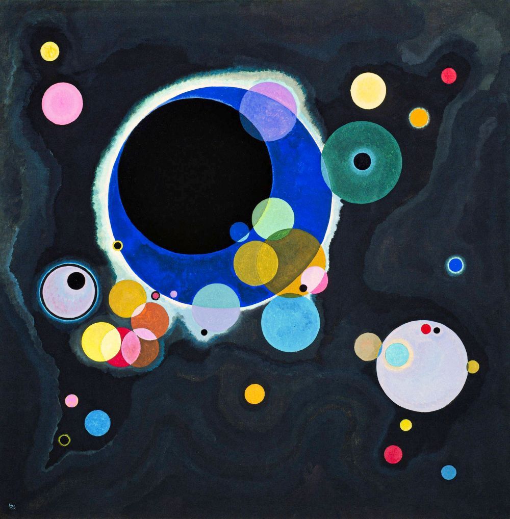 Tranh canvas Wassily Kandinsky's Several Circles (1926)