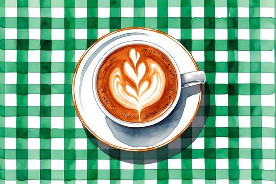 Tranh canvas trang trí quán cafe hương ban mai